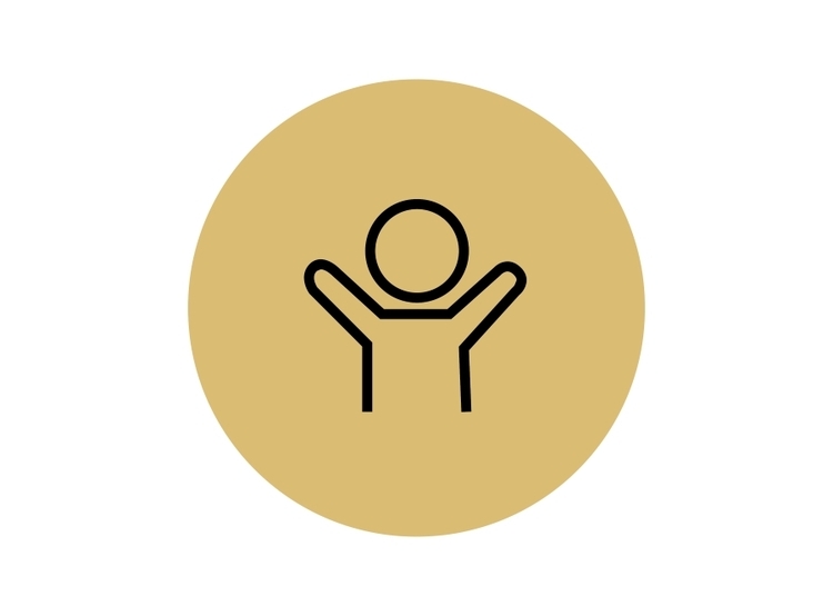 figure with arms up icon