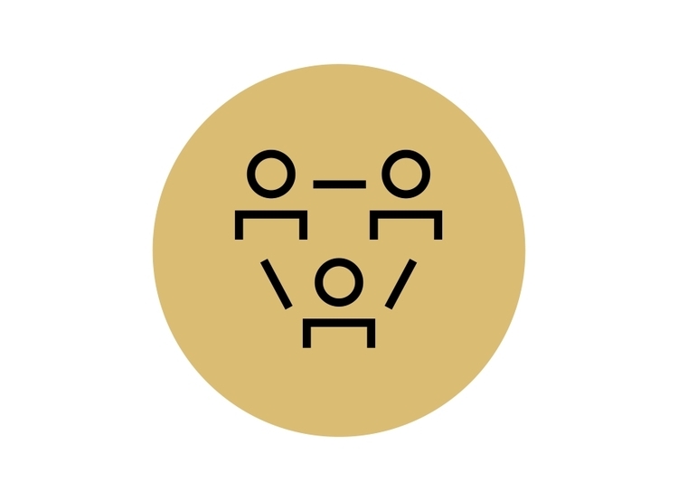 three people with lines connecting icon